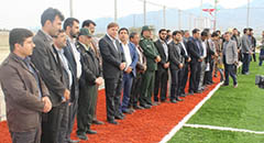 افتتاح اولین پروژه ورزشی شهر بوشکان