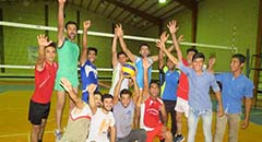 طلحه قهرمان مسابقات والیبال المپیاد ورزشی بخش بوشکان+عکس