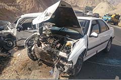 تصادف شدید دو خودرو در مسیر کلمه – اهرم + عکس