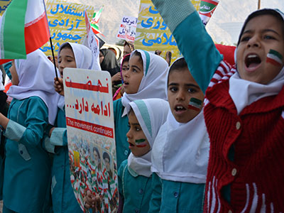 تصاویر/ راهپیمایی ۲۲ بهمن در طلحه
