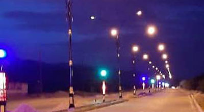 افتتاح روشنایی بلوار ورودی طلحه به طول ۷۰۰ متر + عکس