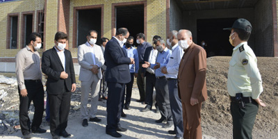 فرماندار دشتستان از مدارس در حال ساخت بخش بوشکان بازدید کرد + تصاویر